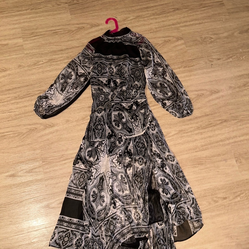 Black and white mango midi dress NEW WITH TAGS